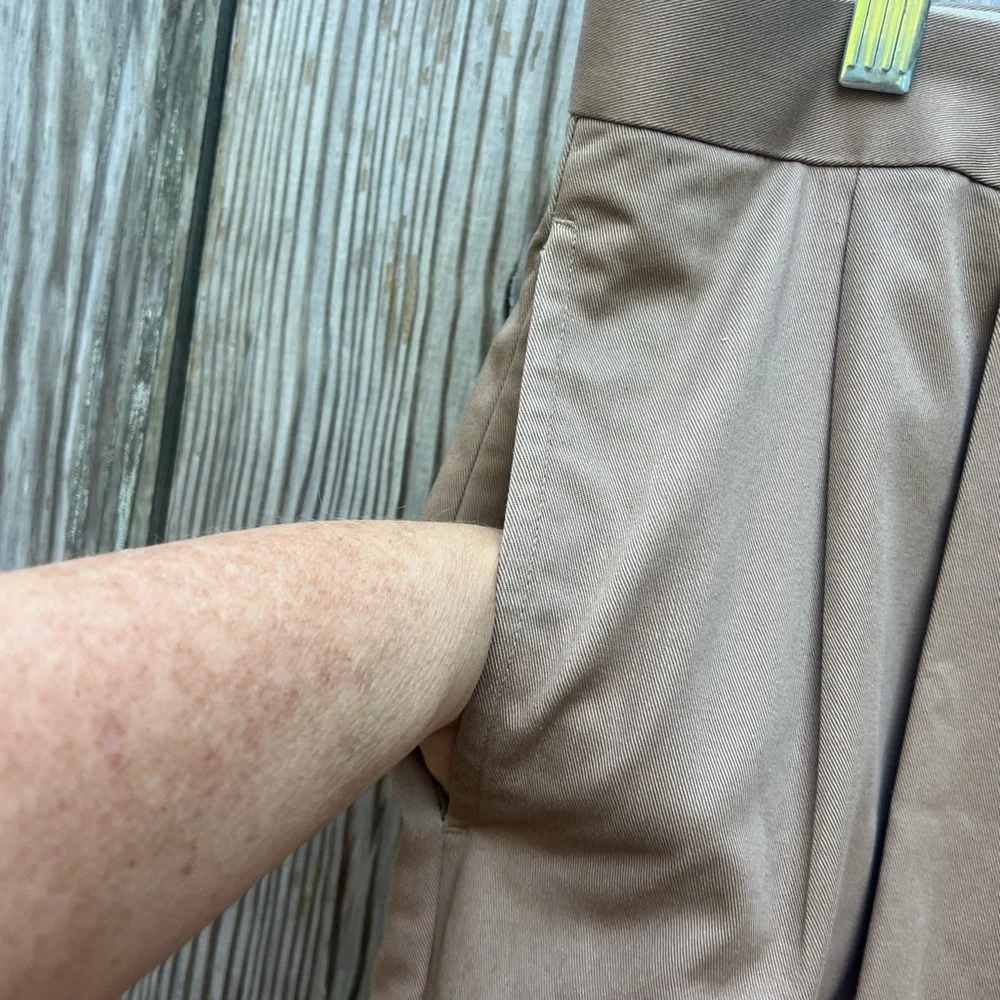 LL BEAN Dark Tan Khaki Pants Mens 36 Regular NWT NEW